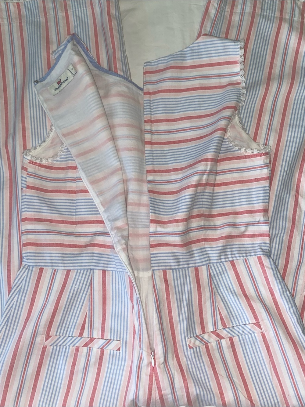 Vineyard Vines Pink and Blue Striped Jumpsuit - Picture 9 of 14